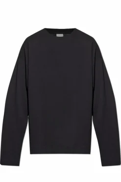 Dries Van Noten CZARNY T-shirt z okrągłym dekoltem