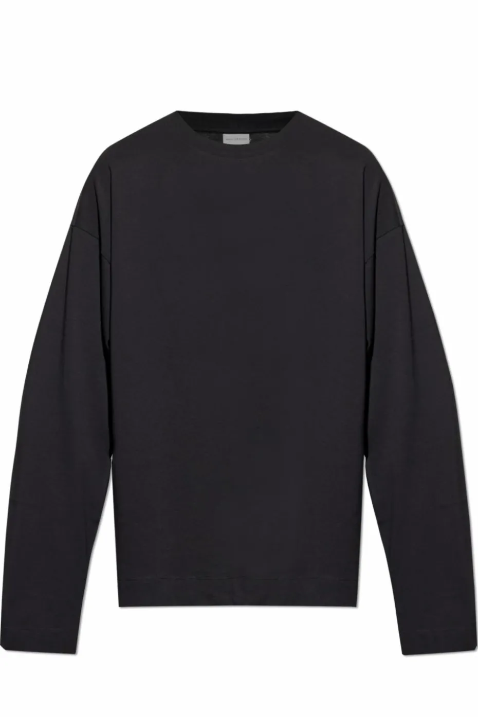 Dries Van Noten CZARNY T-shirt z okrągłym dekoltem