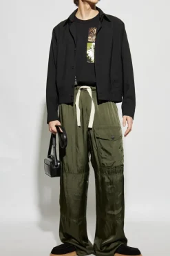 Dries Van Noten CZARNY T-shirt z nadrukami