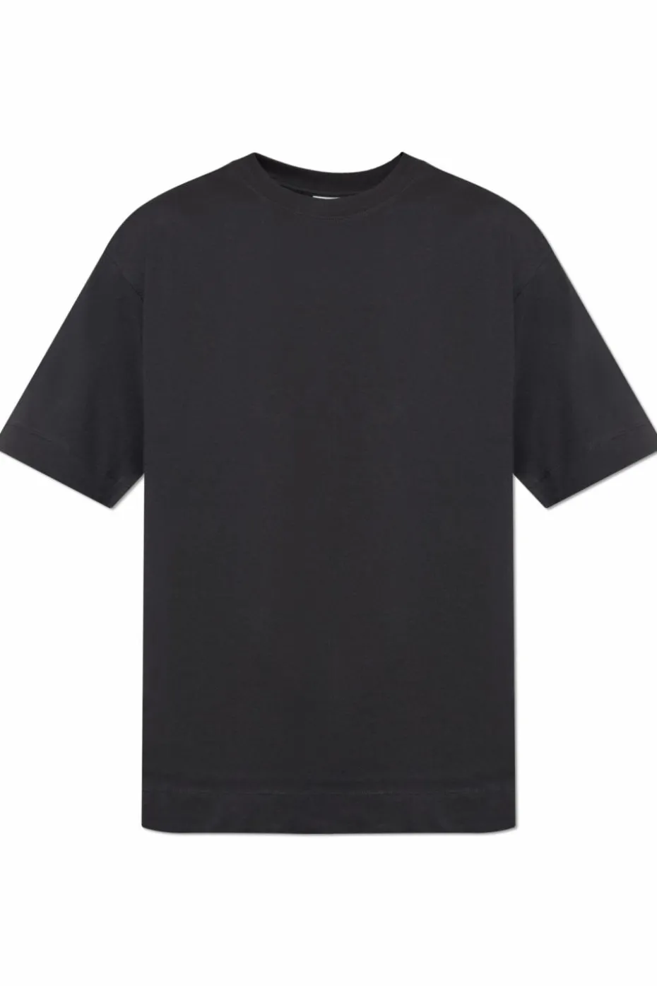 Dries Van Noten CZARNY T-shirt z okrągłym dekoltem