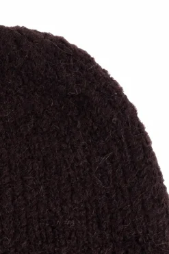 Dries Van Noten CZARNY Wełniana czapka