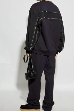 Dries Van Noten GRANATOWY Spodnie dresowe