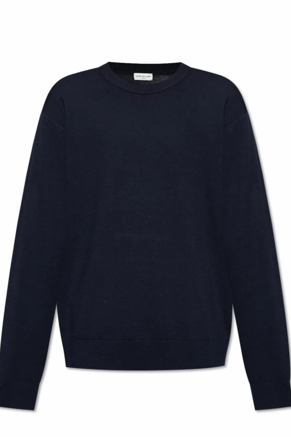 Dries Van Noten GRANATOWY Wełniany sweter