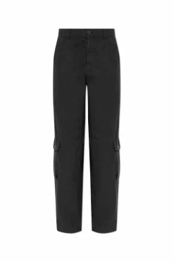 Dries Van Noten GRANATOWY Spodnie typu ‘cargo’