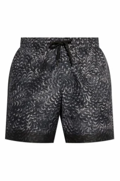 Dries Van Noten GRANATOWY Szorty kąpielowe