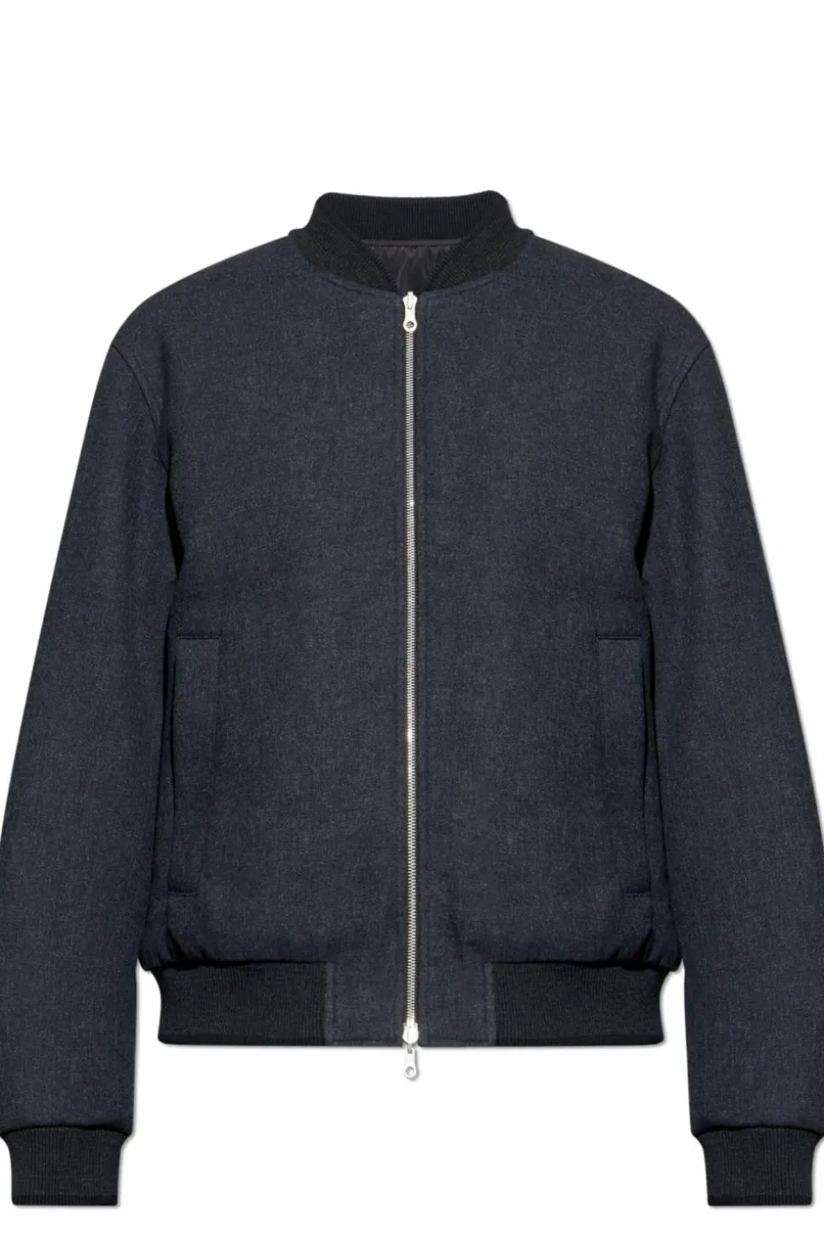 Dries Van Noten GRANATOWY Kurtka z kieszeniami