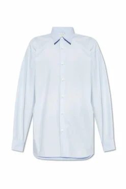 Dries Van Noten jasnoniebieski Klasyczna koszula