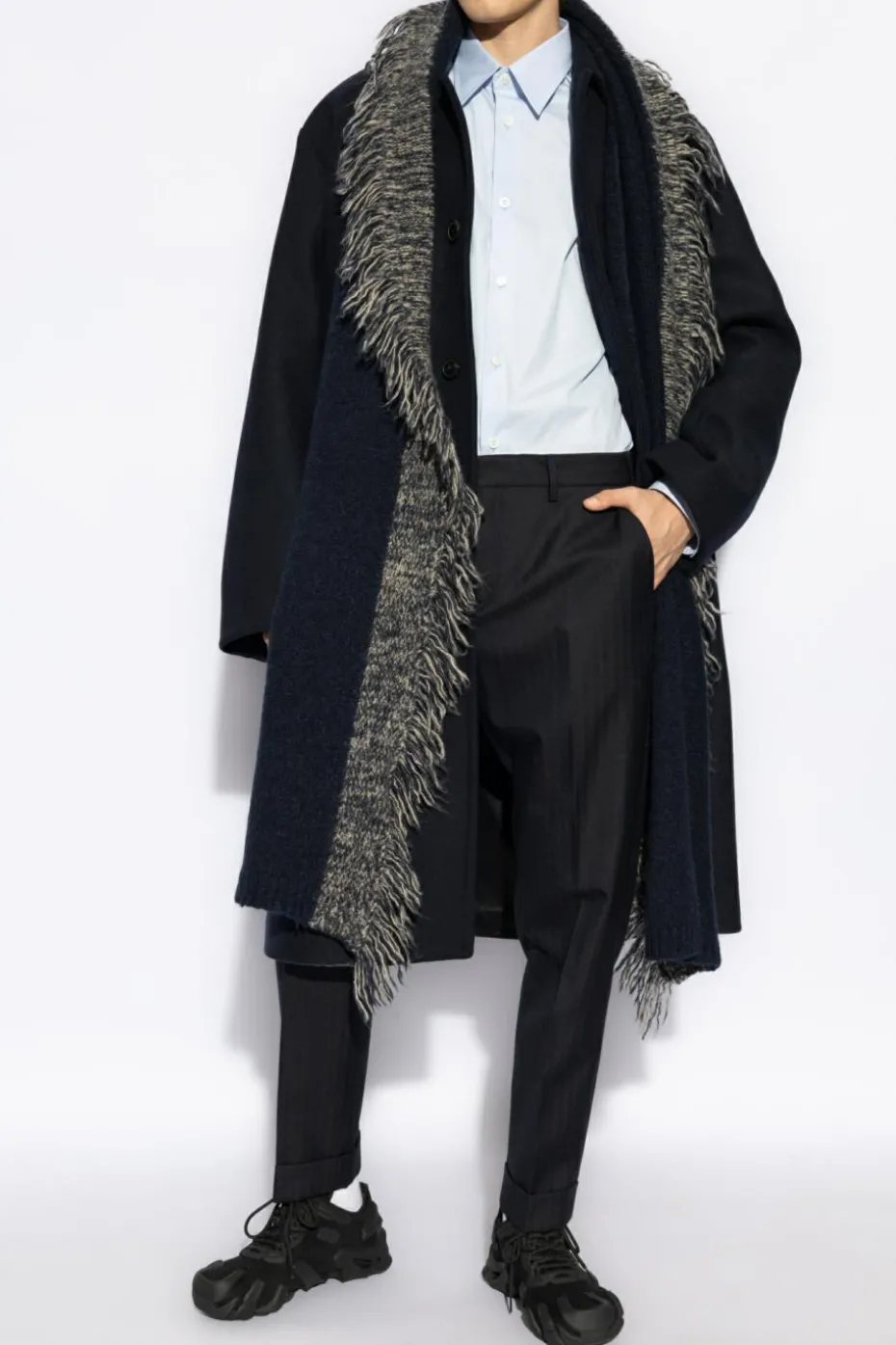 Dries Van Noten jasnoniebieski Klasyczna koszula