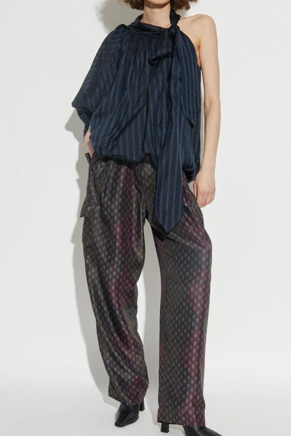 Dries Van Noten MULTIKOLOR Jedwabne spodnie `Polk`