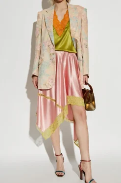 Dries Van Noten MULTIKOLOR Marynarka z motywem kwiatowym