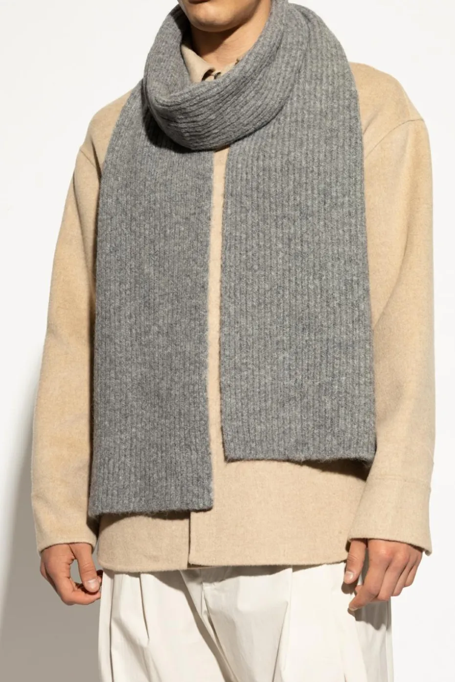 Dries Van Noten SZARY Szal `Moyson`