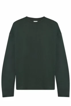 Dries Van Noten ZIELONY T-shirt z długim rękawem