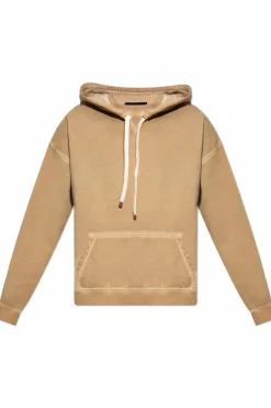 Dsquared2 beżowy Bluza z kapturem