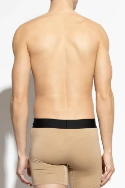Dsquared2 beżowy Bokserki z logo