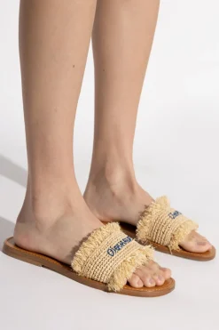 Dsquared2 beżowy Klapki kapsuła `Summer Lovers`