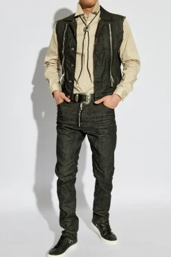 Dsquared2 beżowy Koszula z logo