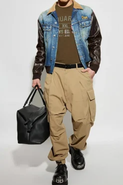 Dsquared2 beżowy Spodnie typu `cargo`