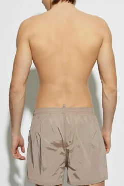 Dsquared2 beżowy Szorty kąpielowe z logo