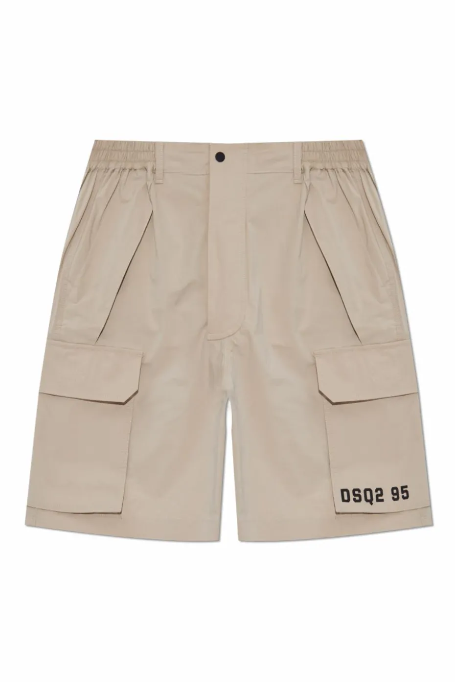 Dsquared2 beżowy Szorty z nadrukiem