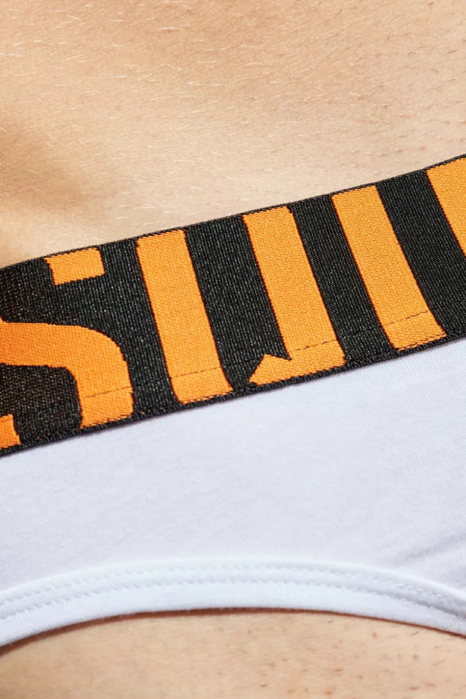 Dsquared2 BIAŁY Bawełniane slipy z logo