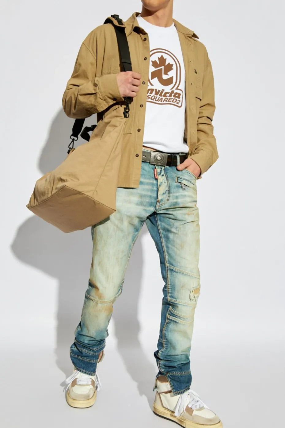 Dsquared2 BIAŁY Bluza kapsuła 'Invicta'