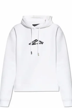 Dsquared2 BIAŁY Bluza z kapturem