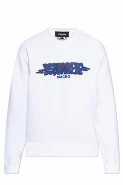 Dsquared2 BIAŁY Bluza z nadrukiem