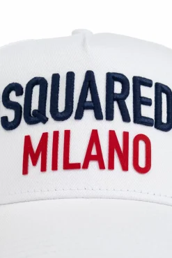 Dsquared2 BIAŁY Czapka z daszkiem
