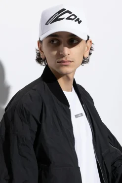 Dsquared2 BIAŁY Czapka z daszkiem