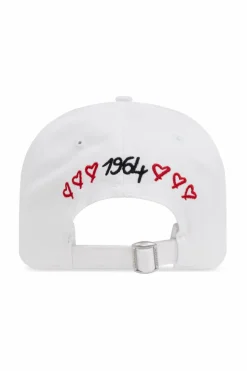 Dsquared2 BIAŁY Czapka z daszkiem