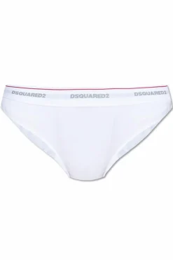 Dsquared2 BIAŁY Figi z logo