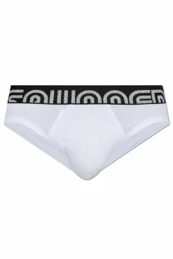 Dsquared2 BIAŁY Slipy z logo
