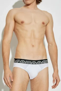 Dsquared2 BIAŁY Slipy z logo