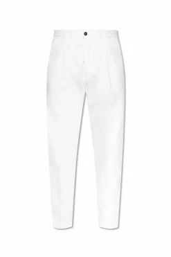 Dsquared2 BIAŁY Spodnie `One Pleat`