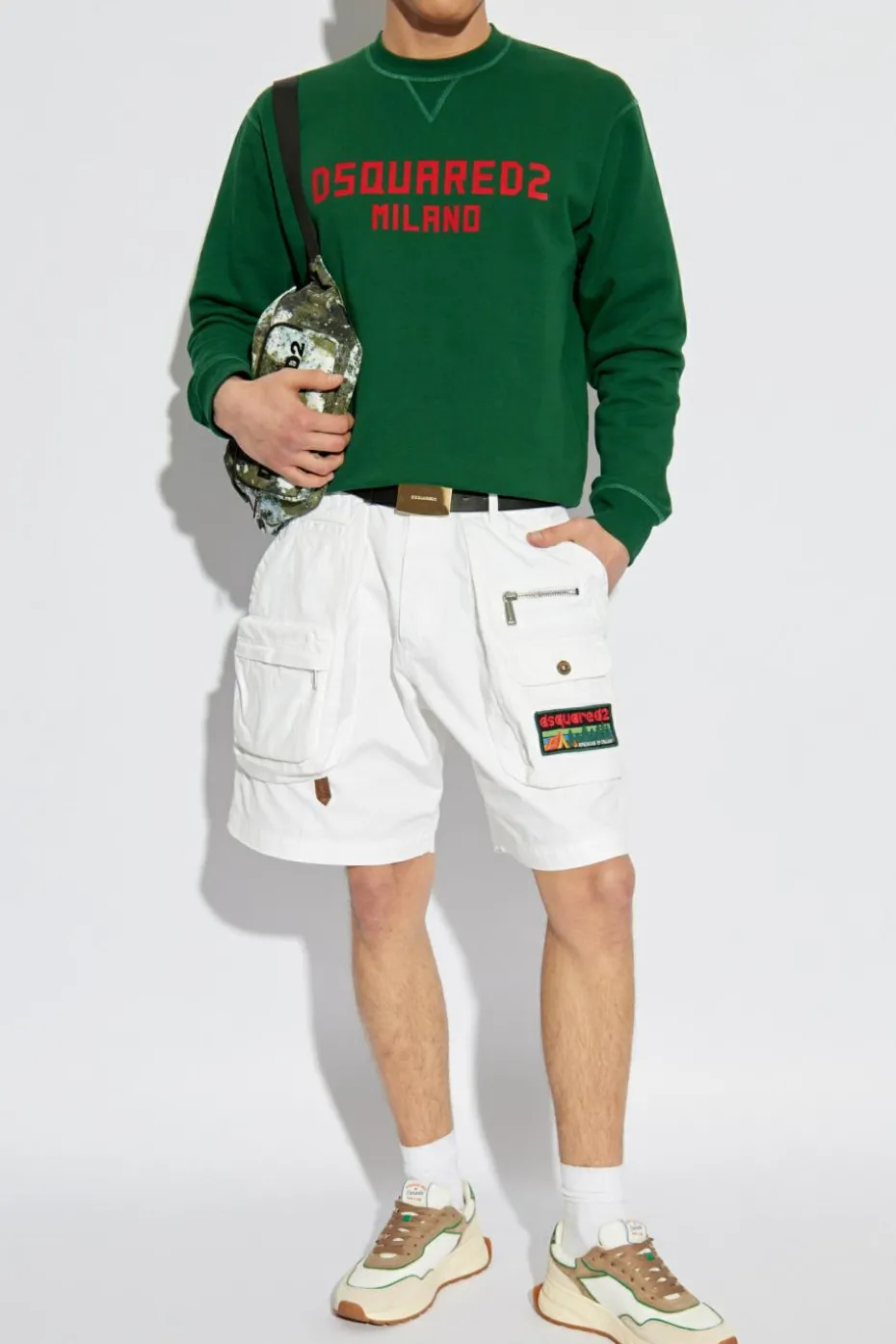 Dsquared2 BIAŁY Szorty `Boxer`