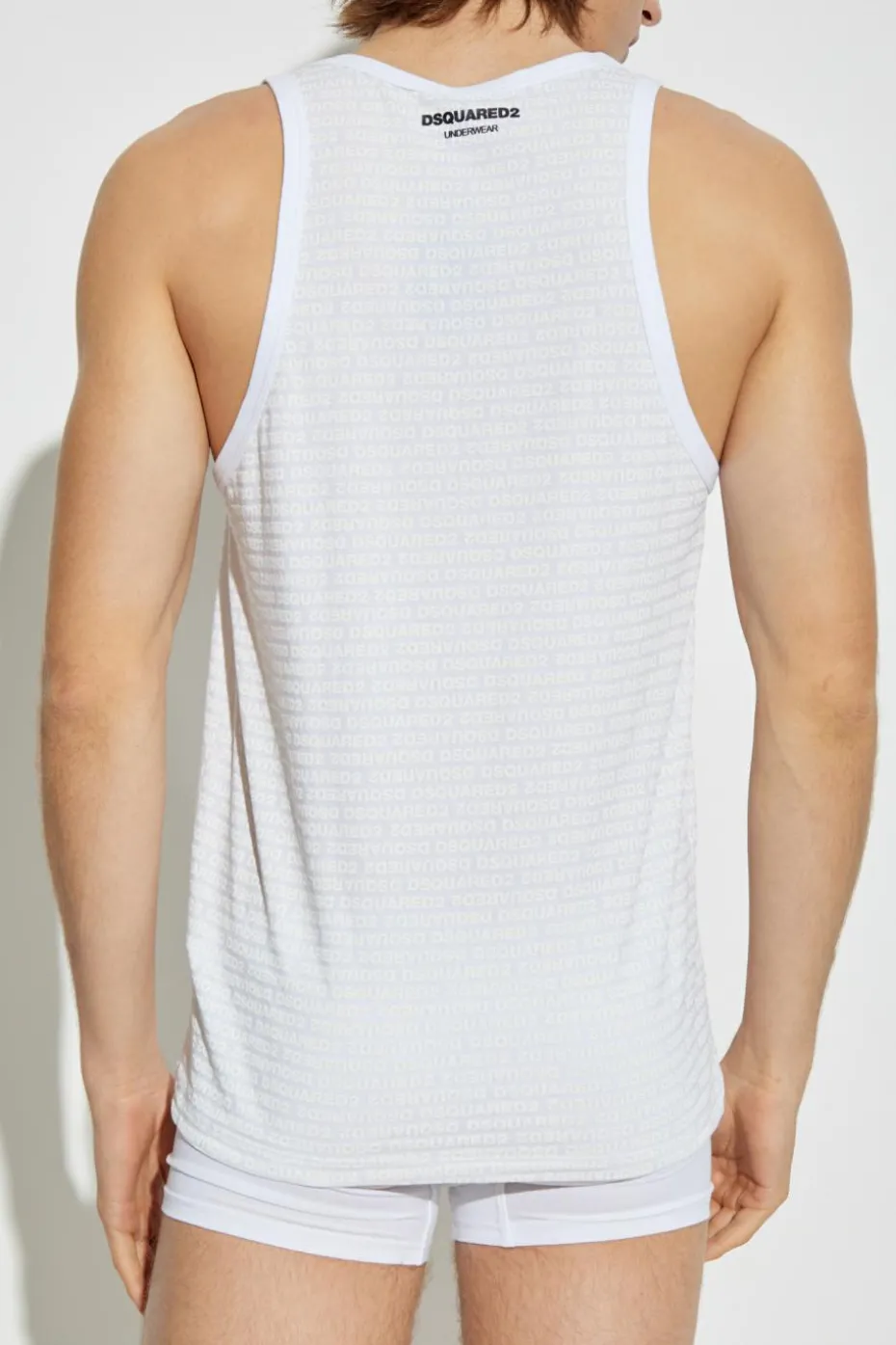 Dsquared2 BIAŁY Top z kolekcji `Underwear`