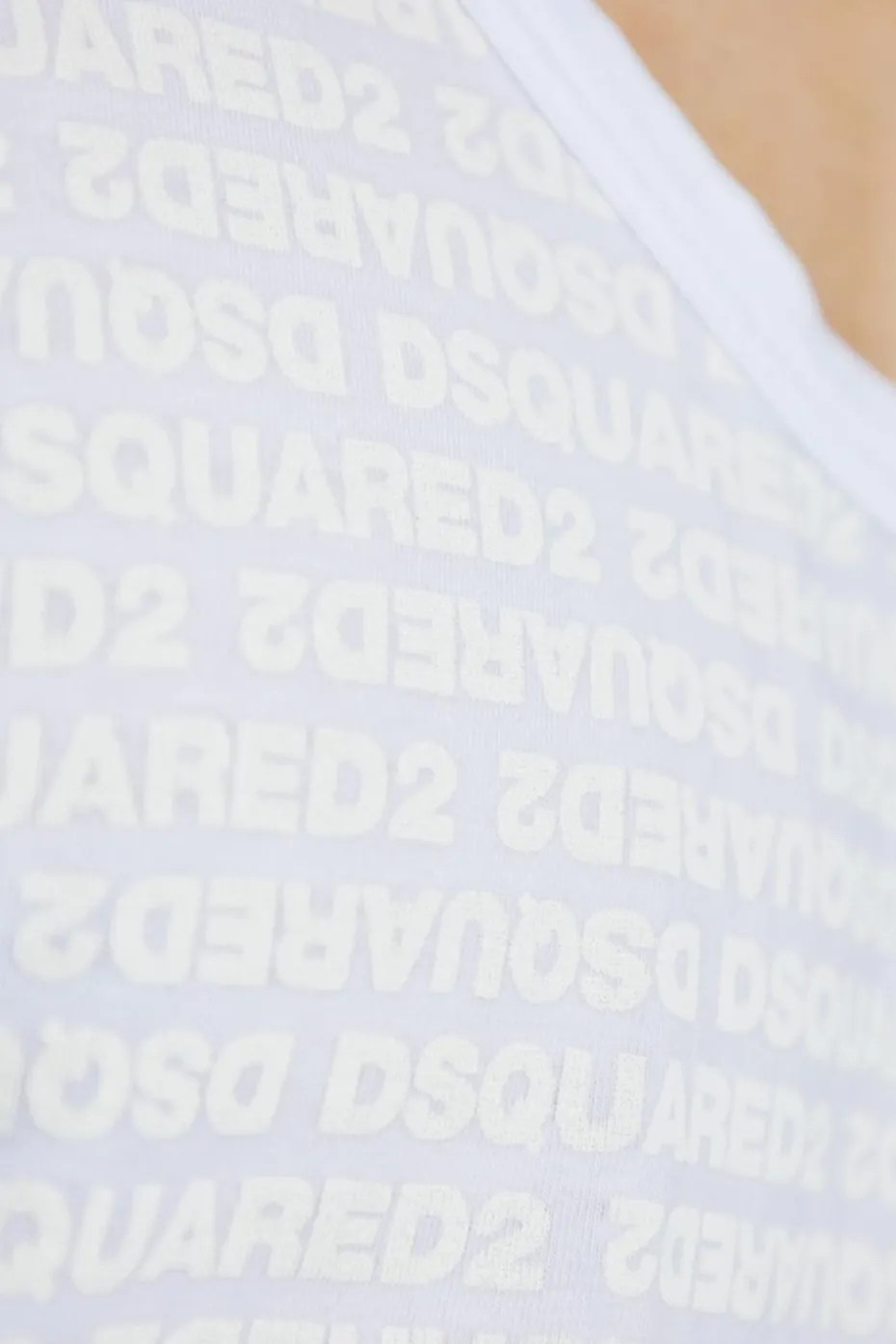 Dsquared2 BIAŁY Top z kolekcji `Underwear`