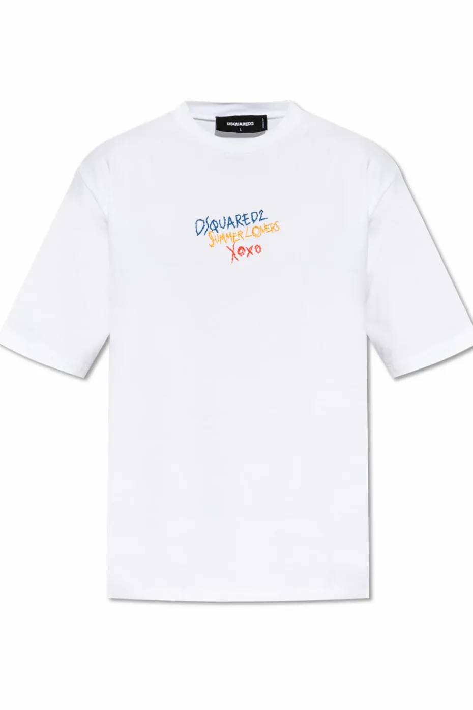Dsquared2 BIAŁY T-shirt kapsuła `Summer Lovers`