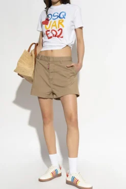 Dsquared2 BIAŁY T-shirt kapsuła `Summer Lovers`
