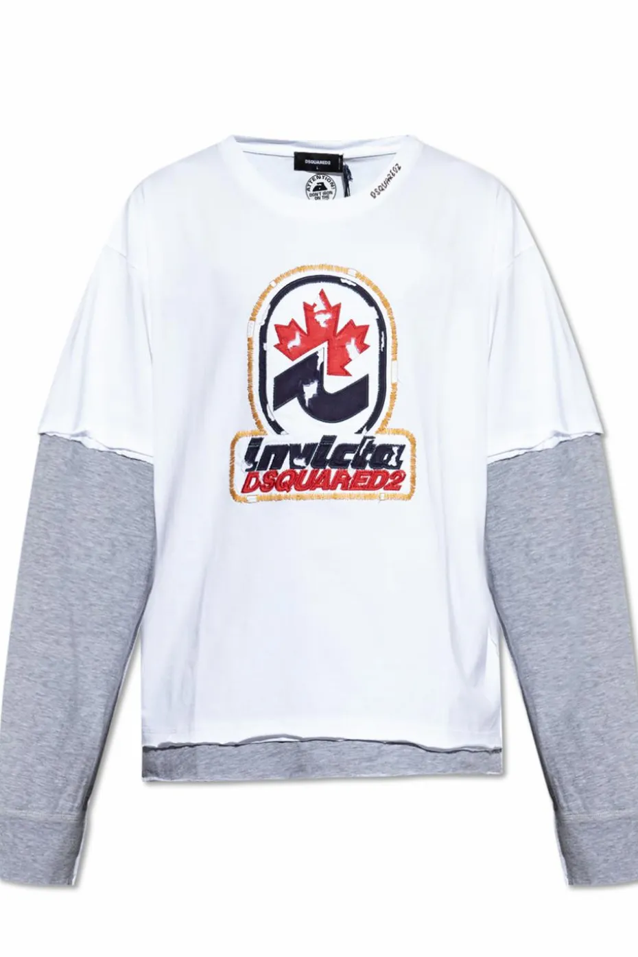 Dsquared2 BIAŁY T-shirt kapsuła 'Invicta'