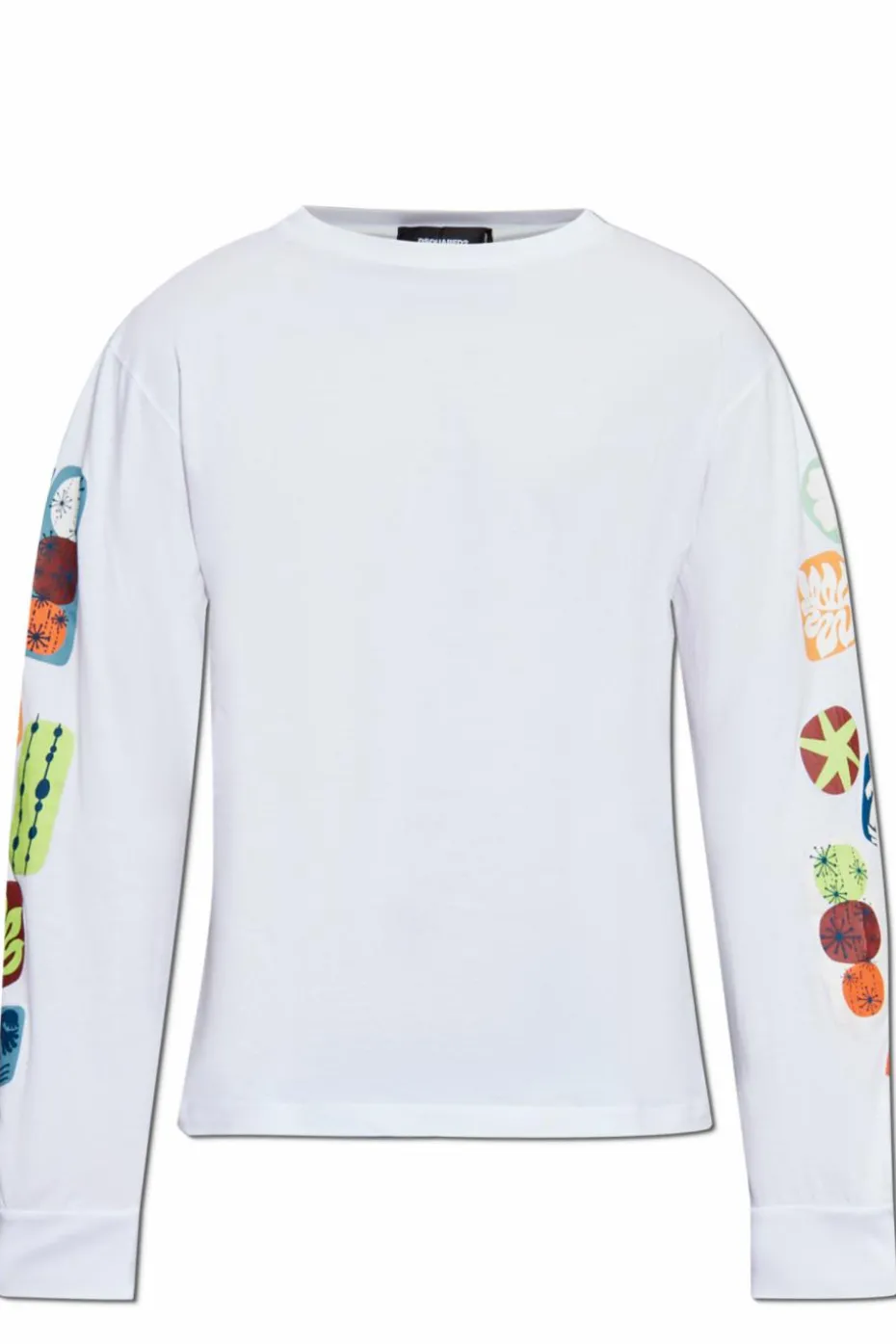 Dsquared2 BIAŁY T-shirt z długimi rękawami kapsuła `Summer Lovers`