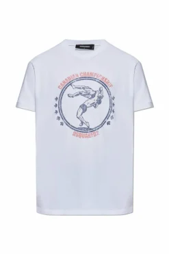Dsquared2 BIAŁY T-shirt z logo