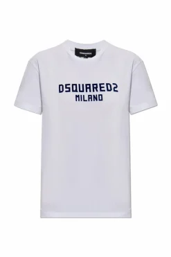 Dsquared2 BIAŁY T-shirt z logo