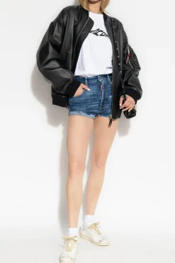 Dsquared2 BIAŁY T-shirt z logo