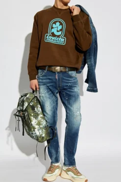 Dsquared2 BRĄZOWY Bluza kapsuła 'Invicta'