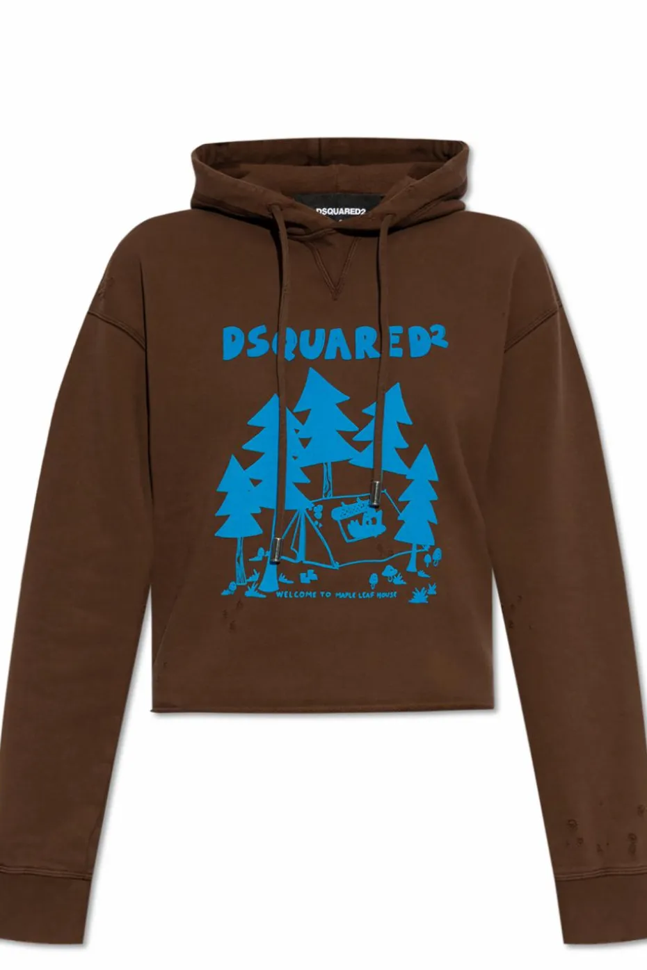 Dsquared2 BRĄZOWY Bluza z logo