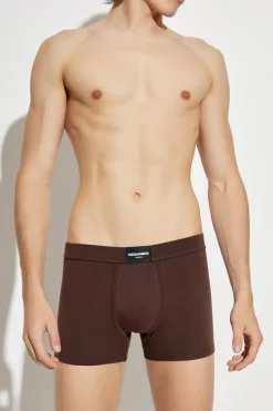 Dsquared2 BRĄZOWY Bokserki z logo
