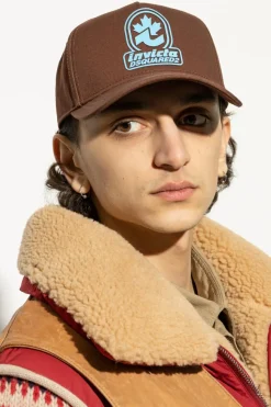 Dsquared2 BRĄZOWY Czapka kapsuła 'Invicta'