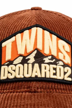 Dsquared2 BRĄZOWY Czapka z daszkiem