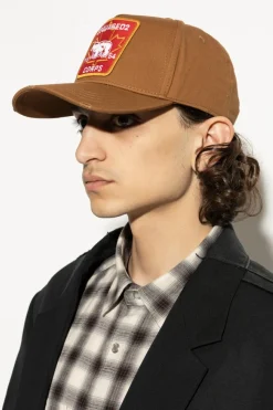 Dsquared2 BRĄZOWY Czapka z daszkiem